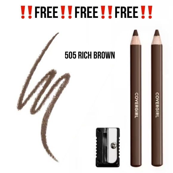 COVERGIRL Other - ‼️FREE‼️NEW‼️Covergirl Easy Breezy Brow Fill + Define Pencils ❣️505 Rich Brown❣️
